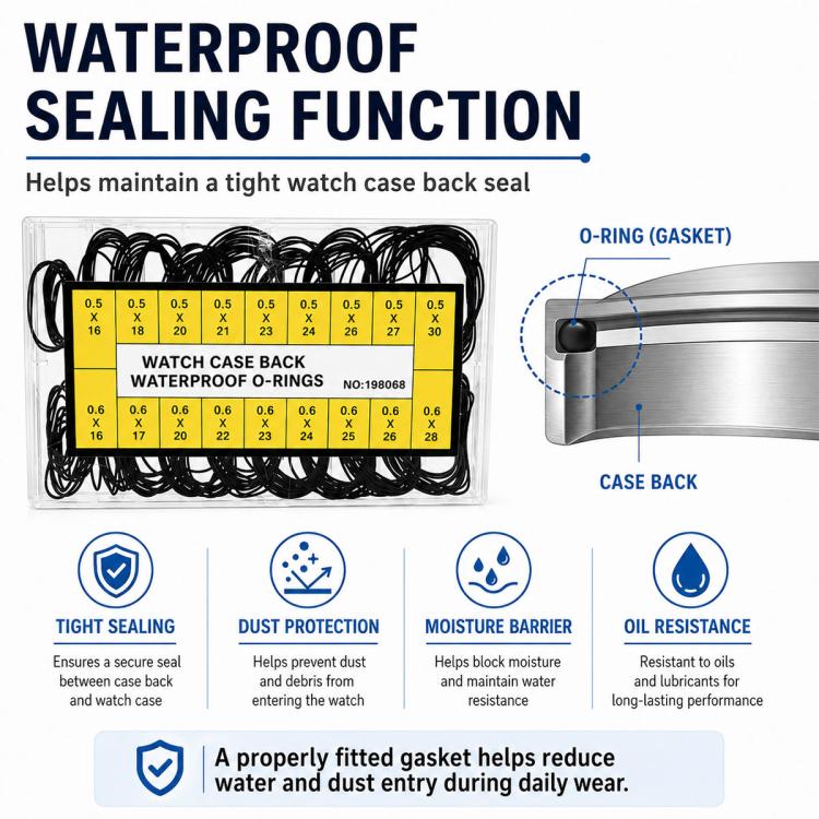 Waterproof Seal Fixing Rubber Ring Suitable For Watch and Clock Repair — view 7