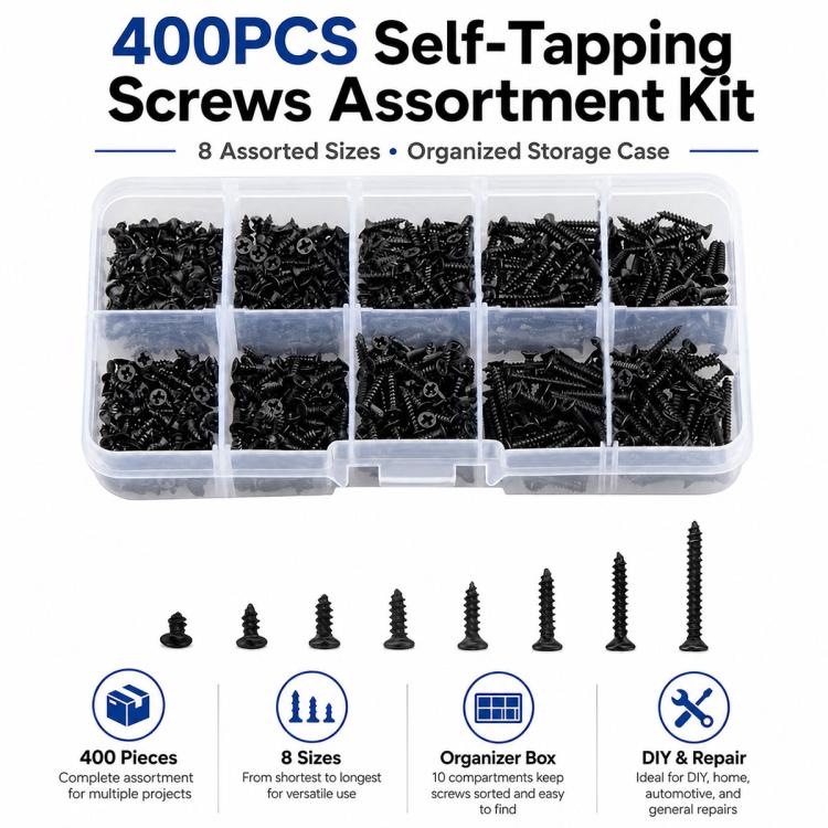 M2 Phillips Self-tapping Screw 400 PCS / Set