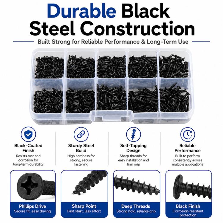 M2 Phillips Self-tapping Screw 400 PCS / Set