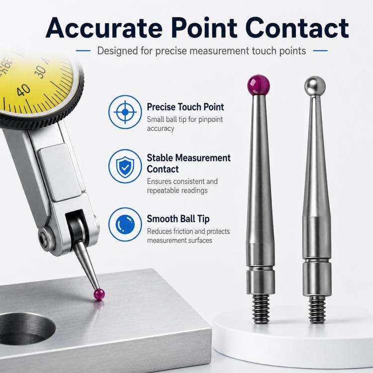Threaded Ball Lever Dial Indicator Probe — view 4
