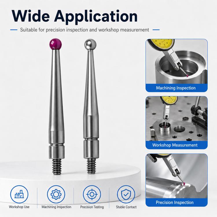 Threaded Ball Lever Dial Indicator Probe — view 8