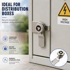 MS408 Stainless Steel Distribution Box Cabinet Door Triangle Lock — view 8