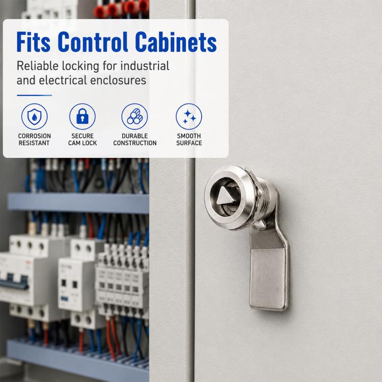 MS408 Stainless Steel Distribution Box Cabinet Door Triangle Lock — view 9