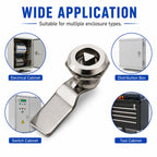 MS408 Stainless Steel Distribution Box Cabinet Door Triangle Lock — view 10
