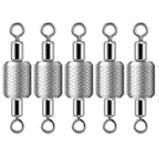 5pcs Dual Loop Embossed Scale Integrated Fishing Lead Sinker
