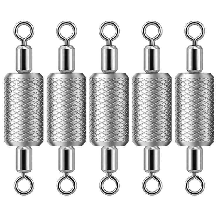 5pcs Dual Loop Embossed Scale Integrated Fishing Lead Sinker — 6.0g