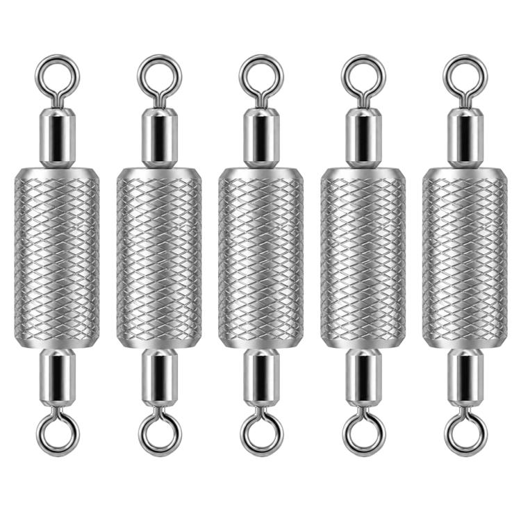 5pcs Dual Loop Embossed Scale Integrated Fishing Lead Sinker — 8.0g