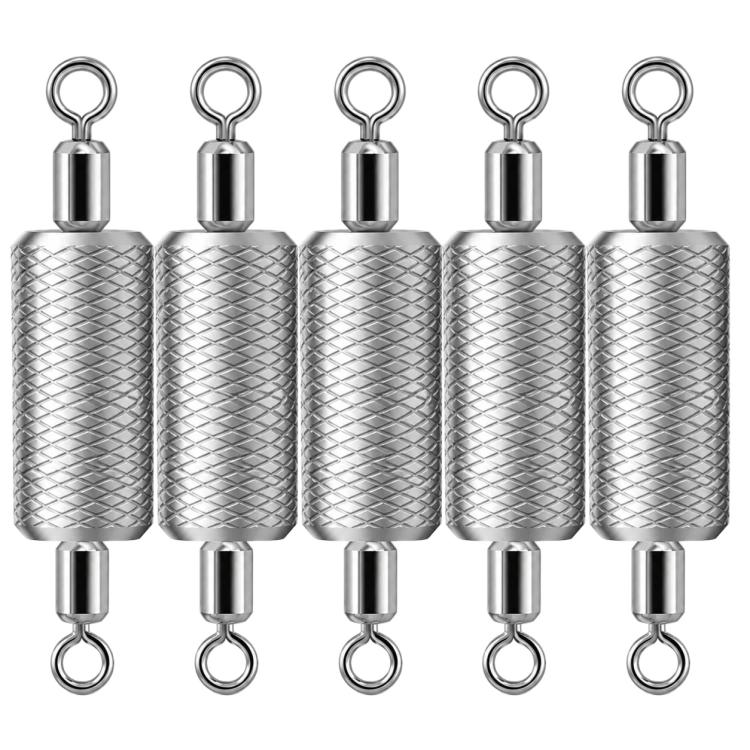 5pcs Dual Loop Embossed Scale Integrated Fishing Lead Sinker — 10g