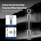 5pcs Dual Loop Embossed Scale Integrated Fishing Lead Sinker