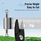 5pcs Dual Loop Embossed Scale Integrated Fishing Lead Sinker