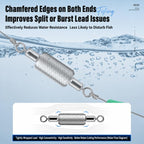 5pcs Dual Loop Embossed Scale Integrated Fishing Lead Sinker