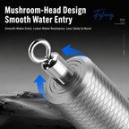 5pcs Dual Loop Embossed Scale Integrated Fishing Lead Sinker