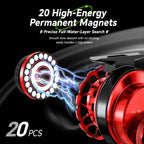 Magnetic Slow Descent Saltwater Raft Fishing Metal Reel