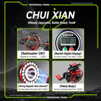 Magnetic Slow Descent Saltwater Raft Fishing Metal Reel