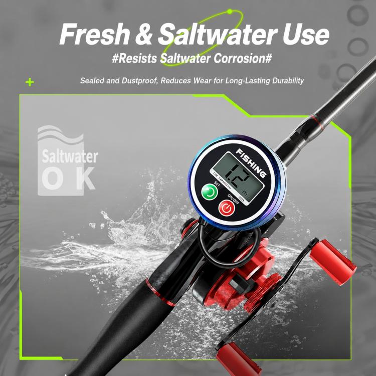 Magnetic Slow Descent Saltwater Raft Fishing Metal Reel
