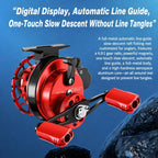 Magnetic Slow Descent Saltwater Raft Fishing Metal Reel