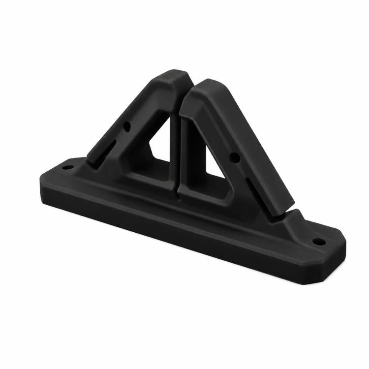 Drill-Free Wall-Mounted Silicone Fishing Rod Display Holder — Black