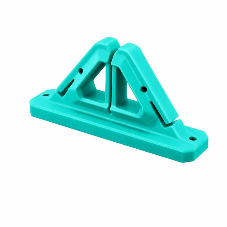 Drill-Free Wall-Mounted Silicone Fishing Rod Display Holder — Blue