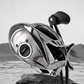 Electroplated DC Electronic Magnetic Brake Baitcasting Fishing Reel