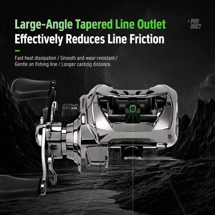 Electroplated DC Electronic Magnetic Brake Baitcasting Fishing Reel