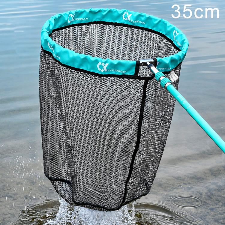 Foldable Aluminum Alloy Coated Mesh Head Big Fish Landing Net with Storage Bag