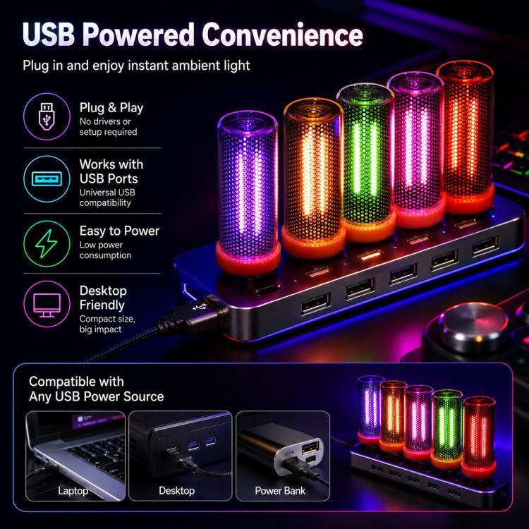 Car USB Low Power LED Atmosphere Light