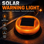 Solar Powered Nighttime LED Flashing Warning Light