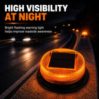 Solar Powered Nighttime LED Flashing Warning Light