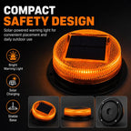 Solar Powered Nighttime LED Flashing Warning Light
