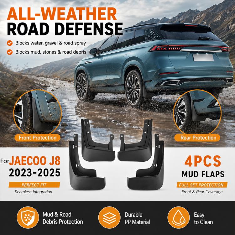 4pcs/Set Car Wheel Splash Flaps Fender Guard — view 7