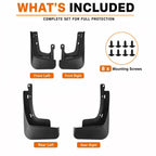 4pcs/Set Car Wheel Splash Flaps Fender Guard — view 8