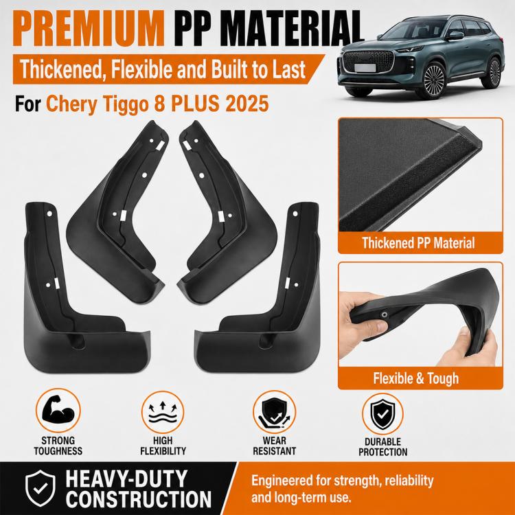 4pcs/Set Car Wheel Splash Flaps Fender Guard — view 3