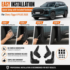 4pcs/Set Car Wheel Splash Flaps Fender Guard — view 5