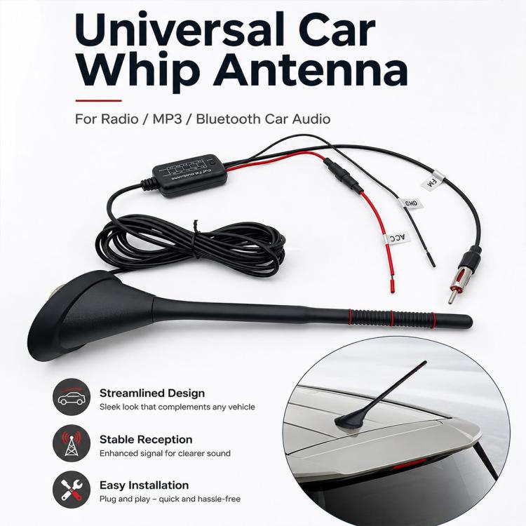 Car MP3 Radio Antenna FM Amplifier Signal Booster
