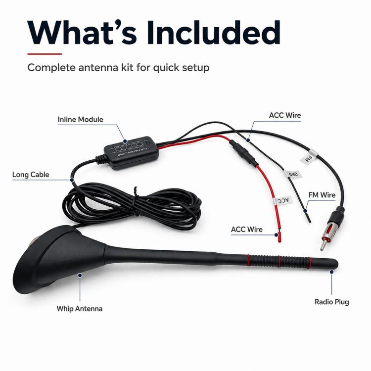 Car MP3 Radio Antenna FM Amplifier Signal Booster