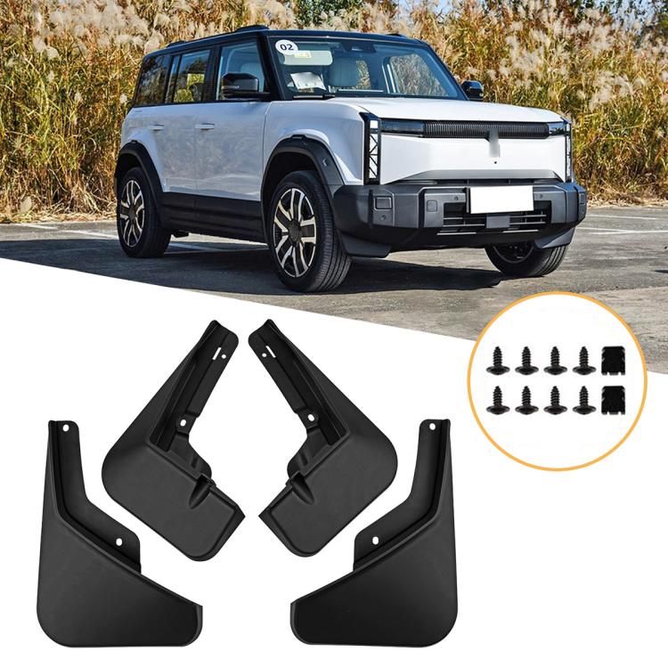4pcs/Set Car Wheel Splash Flaps Fender Guard