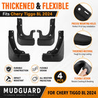 4pcs/Set Car Wheel Splash Flaps Fender Guard — view 3