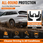 4pcs/Set Car Wheel Splash Flaps Fender Guard — view 6