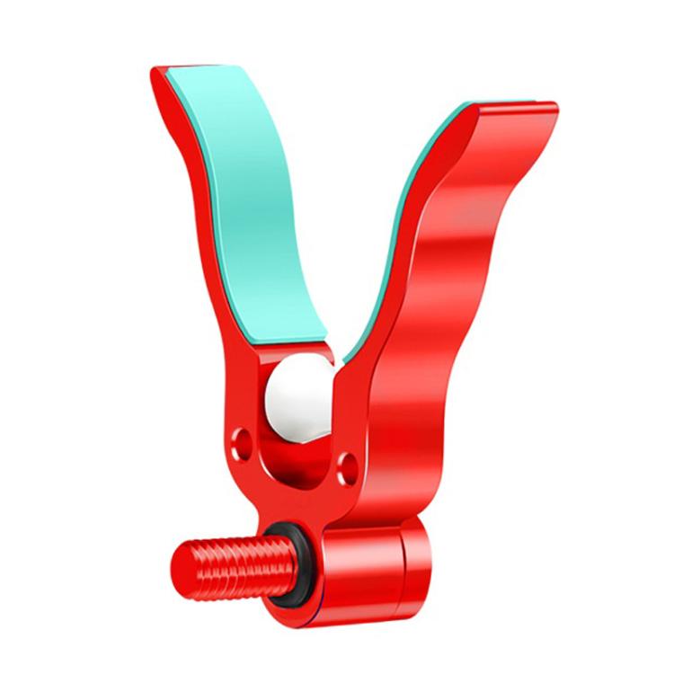 Aluminum Alloy Big Fish U Shape Rod Rest Head Rotatable Roller Fishing Pole Holder — Red