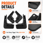 4pcs/Set Car Wheel Splash Flaps Fender Guard — view 3