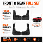 4pcs/Set Car Wheel Splash Flaps Fender Guard — view 4