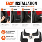 4pcs/Set Car Wheel Splash Flaps Fender Guard — view 5