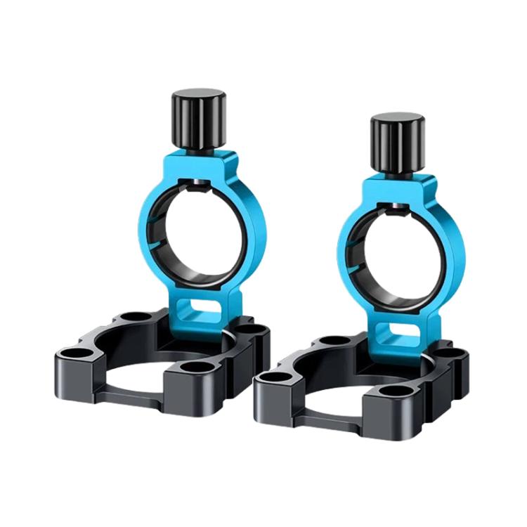 1 Pair Aluminum Alloy Foldable Umbrella Holder Mount Wind Resistant for Fishing Box — Blue