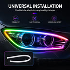 Car Colorful Automotive LED Turn Signals Daytime Running Lights