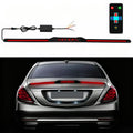 Automotive segmented spoiler light with carbon fiber Texture