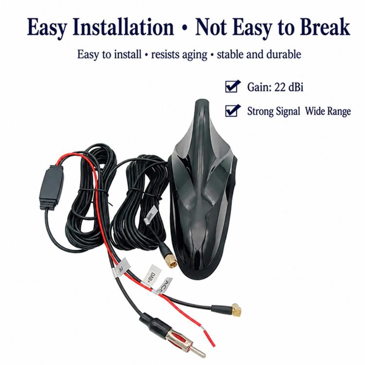 Car Auto Shark Fin Dome Antenna GPS Antenna Active Receiver