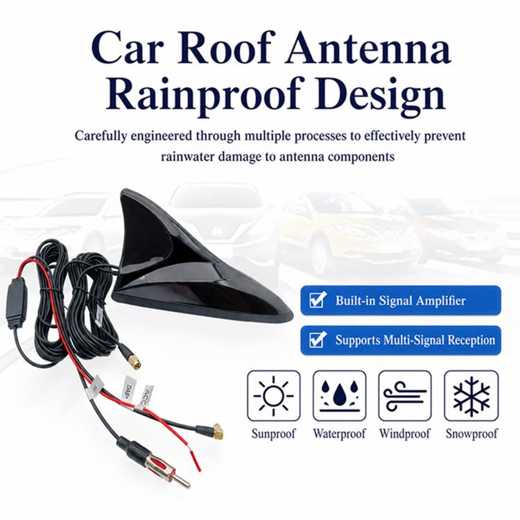 Car Auto Shark Fin Dome Antenna GPS Antenna Active Receiver