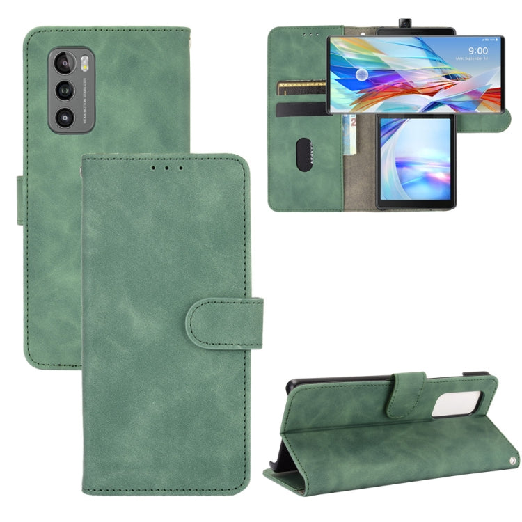 Solid Color Skin Feel Magnetic Buckle Horizontal Flip Calf Texture PU Leather Case with Holder & Card Slots & Wallet — view 12