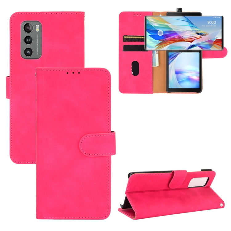 Solid Color Skin Feel Magnetic Buckle Horizontal Flip Calf Texture PU Leather Case with Holder & Card Slots & Wallet — view 13