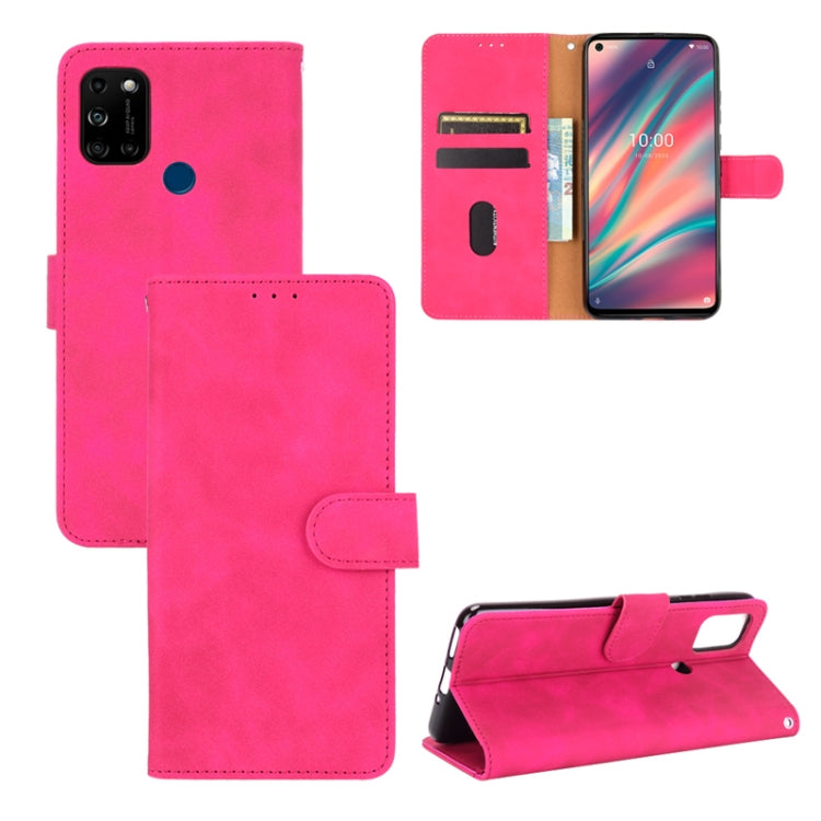 Solid Color Skin Feel Magnetic Buckle Horizontal Flip Calf Texture PU Leather Case with Holder & Card Slots & Wallet — view 23
